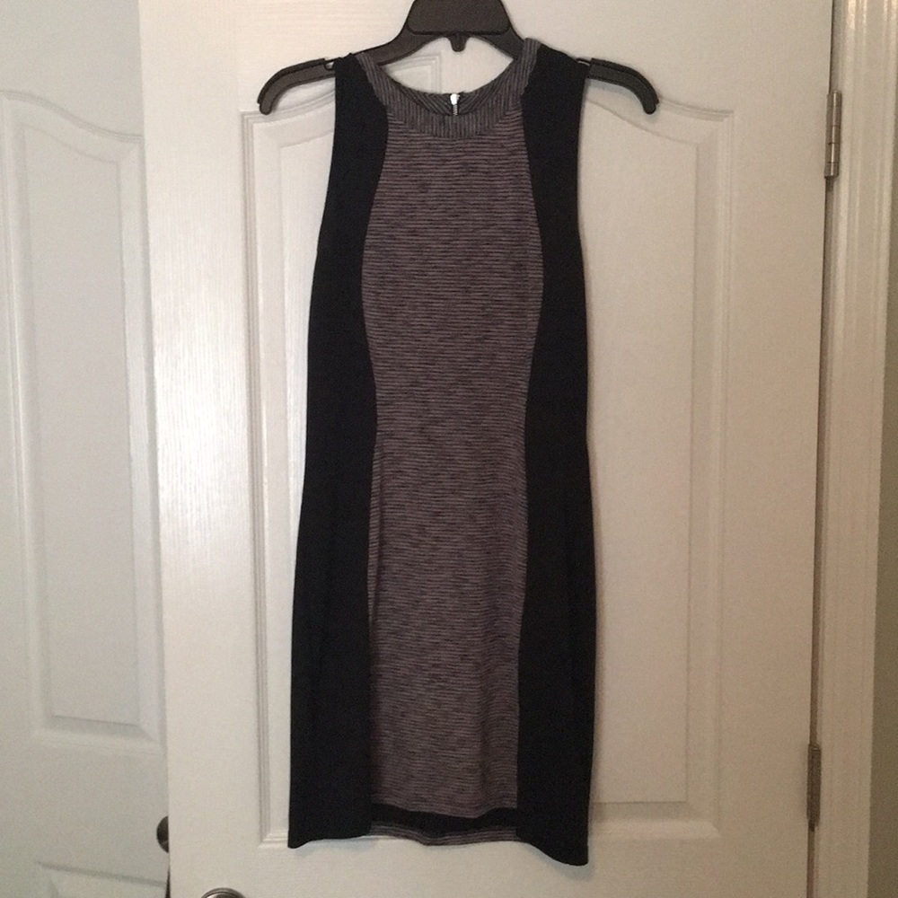 Grey and black dress